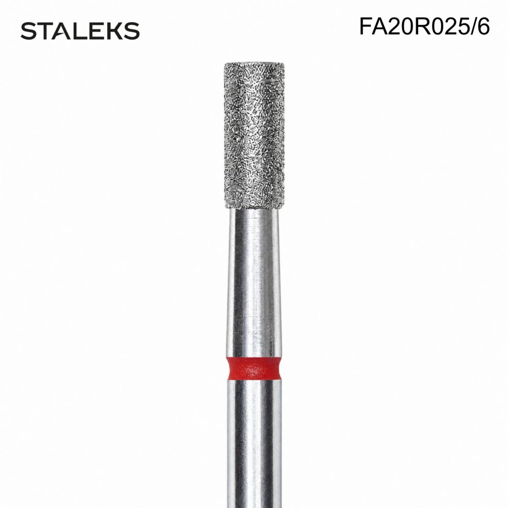 fresa diamante cilindro 2.5 mm roja - 2